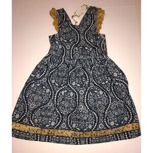 Matilda Jane Girls Dress Size 6 Joanna Gaines Kick Up Your Heels Pinafore NWT